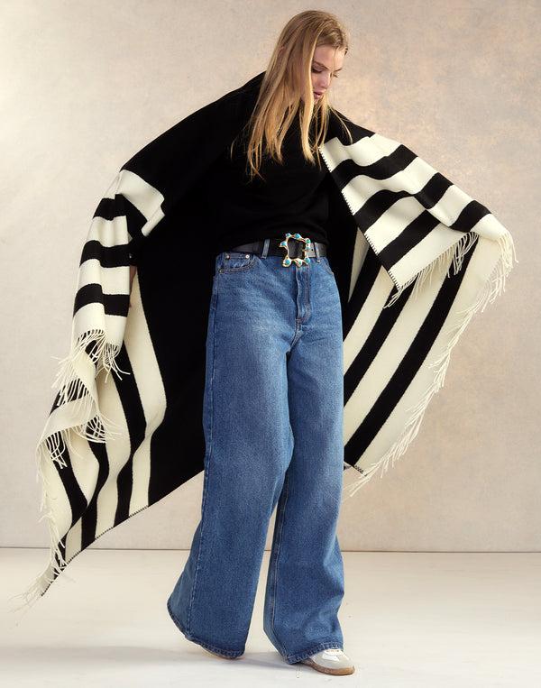 Cynthia Rowley Wool Cashmere Blanket Wrap