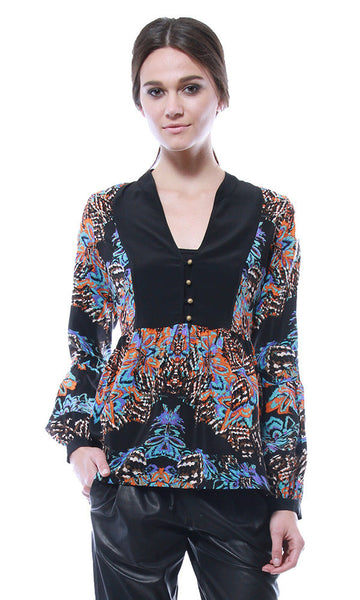 cynthia vincent Bell Sleeve Blouse