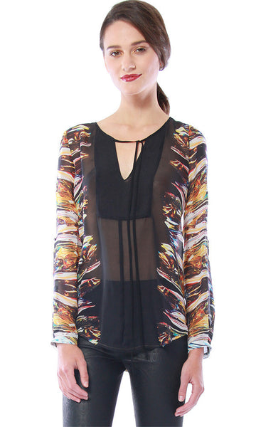 cynthia vincent Bib Front Blouse