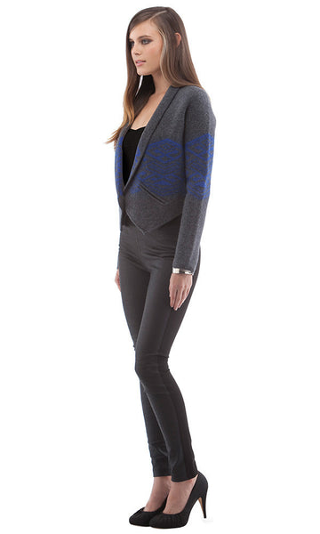 Cynthia Vincent BOILED WOOL CARDIGAN