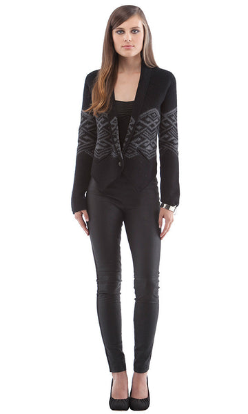 Cynthia Vincent BOILED WOOL CARDIGAN