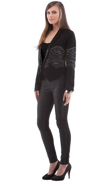 Cynthia Vincent BOILED WOOL CARDIGAN