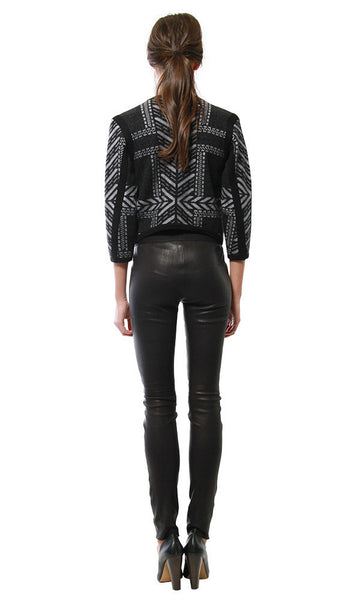 Cynthia Vincent BOILED WOOL JACQUARD JACKET