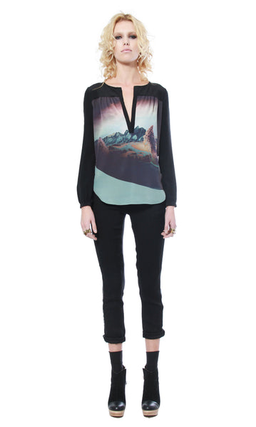Cynthia Vincent BUTTON BACK BLOUSE