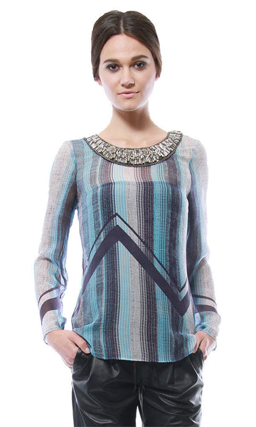 cynthia vincent Embellished Blouse