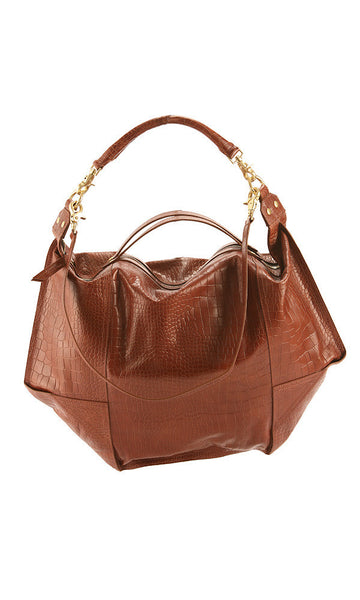 cynthia vincent EMBOSSED CROC LEATHER DUNNAWAY