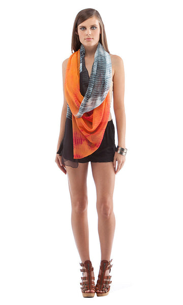 Cynthia Vincent HAND SHIBORI TIE DYE SCARF