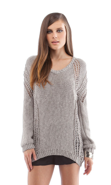 cynthia vincent Oversized Zip Back Sweater