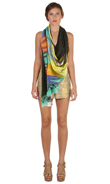 Cynthia Vincent Paint Drip Scarf