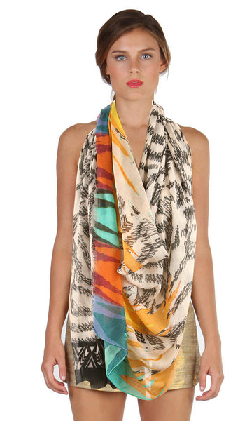 cynthia vincent Paint Drip Scarf