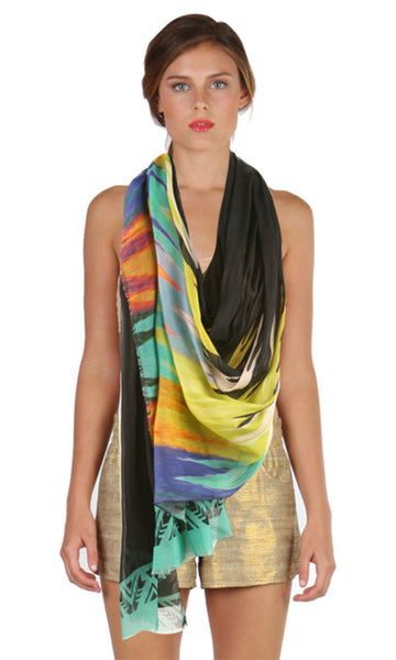 cynthia vincent Paint Drip Scarf
