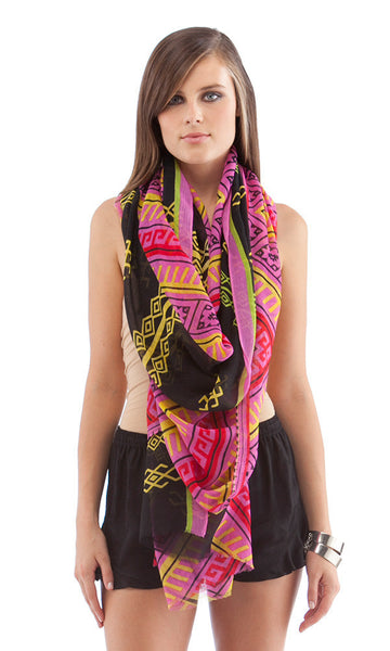 cynthia vincent TONGAL SCARF ﻿Fuchsia