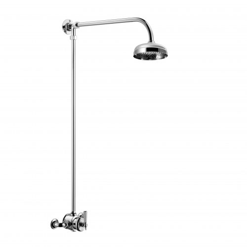 czech & speake london Complete Edwardian Shower with Exposed Thermostatic Mixer – Wall Mounted