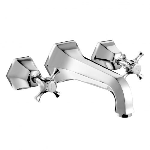 czech & speake london Cubist Bath Mixer – Wall Mounted