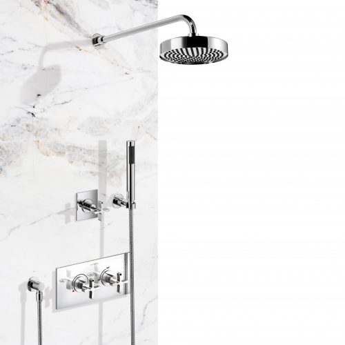 czech & speake london DCA Complete Shower with Concealed Thermostatic Mixer – Horizontal or Vertical