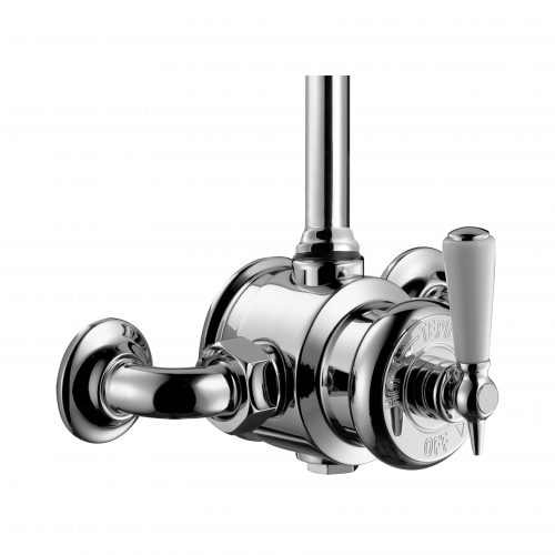 czech & speake london Edwardian Exposed Thermostatic Mixer – Wall Mounted