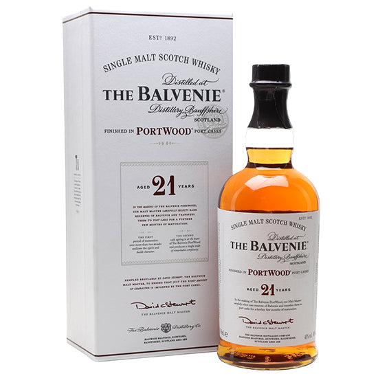 d&m Balvenie 21 Year Portwood Finish Single Malt Scotch Whisky