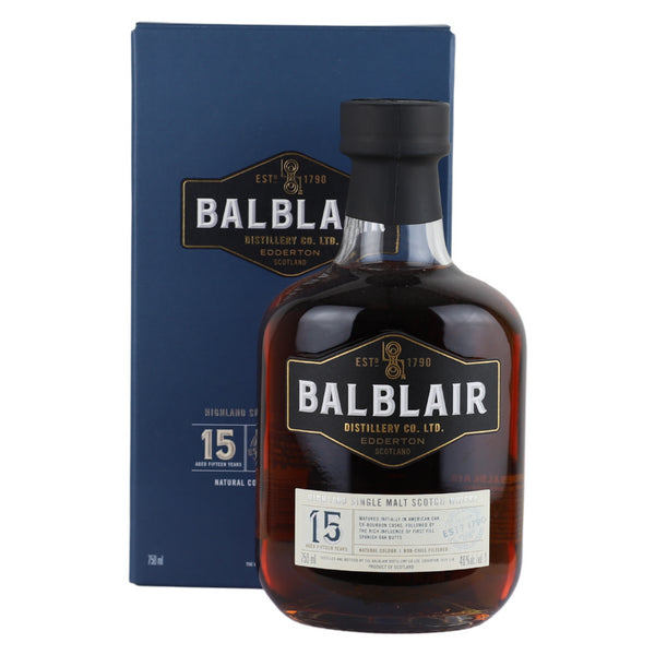 d&m Balblair 15 Year Old Single Malt Scotch Whisky
