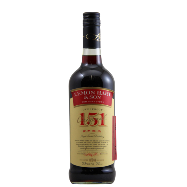 d&m Lemon Hart 151 Proof Rum