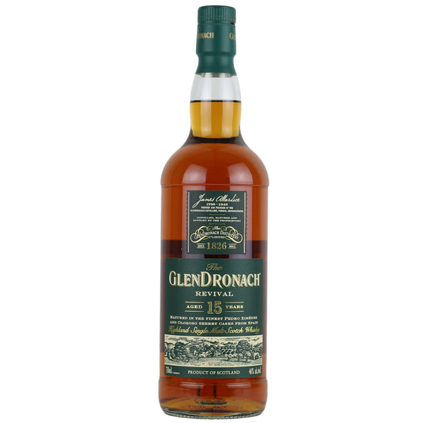 d&m Glendronach 15 Year Revival Single Malt Scotch Whisky