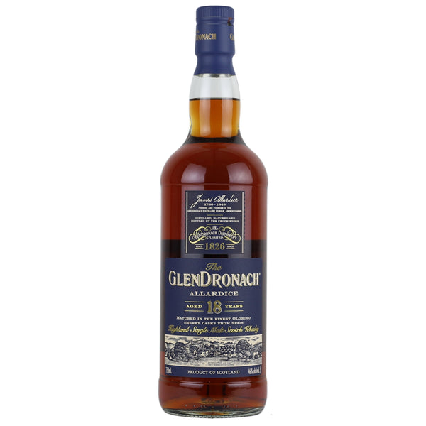d&m Glendronach 18 Year Allardice Single Malt Scotch Whisky