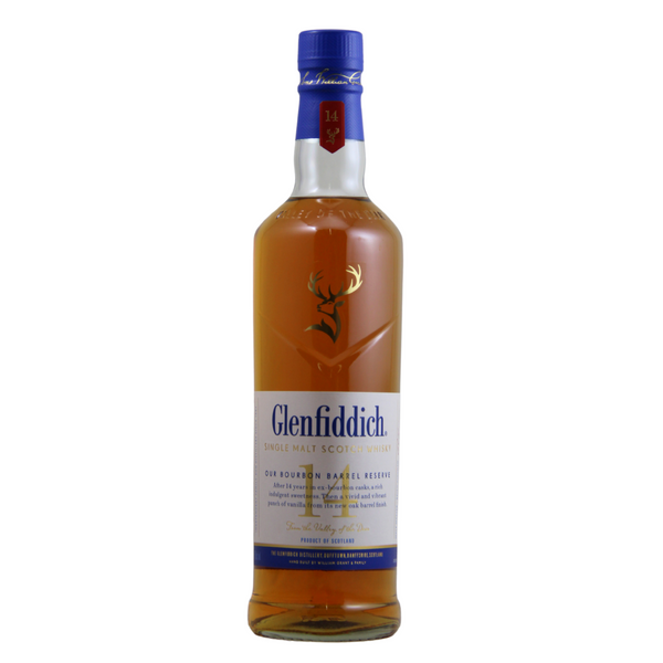 d&m Glenfiddich 14 Year Old Bourbon Barrel Reserve Single Malt Scotch Whisky