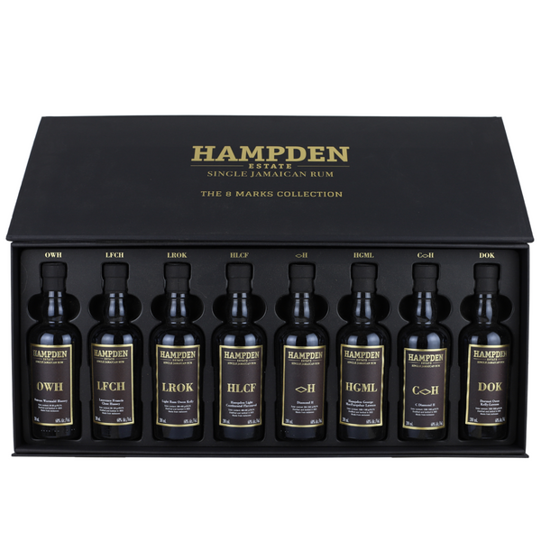 d&m Hampden Estate 8 Marks Collection Jamaican Rum Tasting 8 Pack