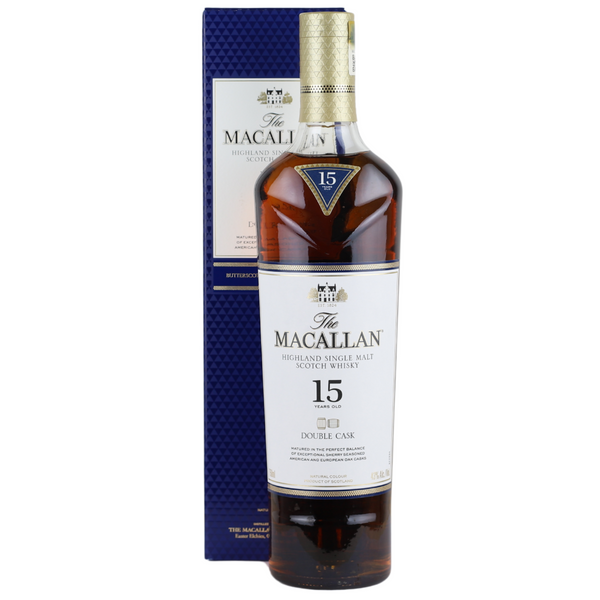 d&m Macallan 15 Year Double Cask Single Malt Scotch Whisky