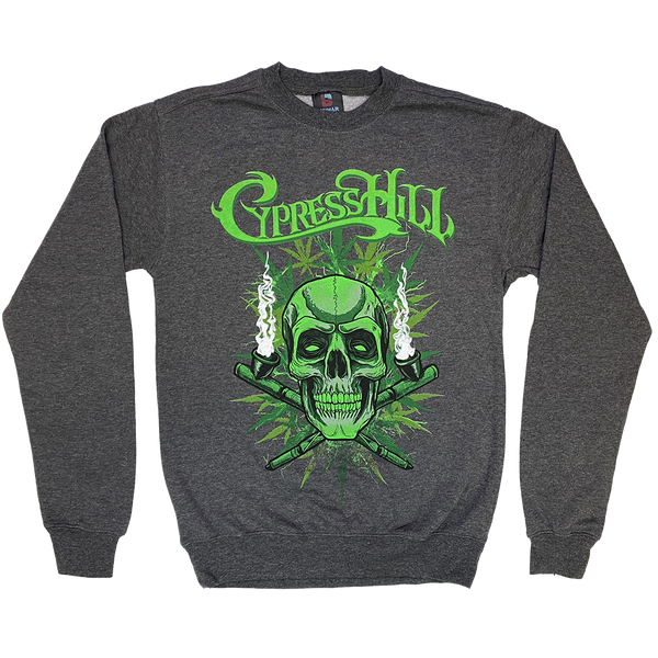 cypress hill "420" Crewneck Sweatshirt in Heather Grey