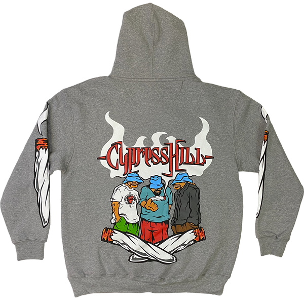 Cypress Hill Cypress Hill "Blunted 2023" Pullover Hoodie In Heather Grey