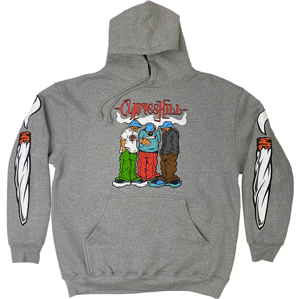 cypress hill Cypress Hill "Blunted 2023" Pullover Hoodie in Heather Grey