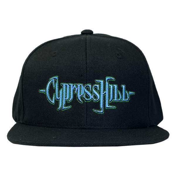 cypress hill "Blunted Text" Snapback Hat in Black