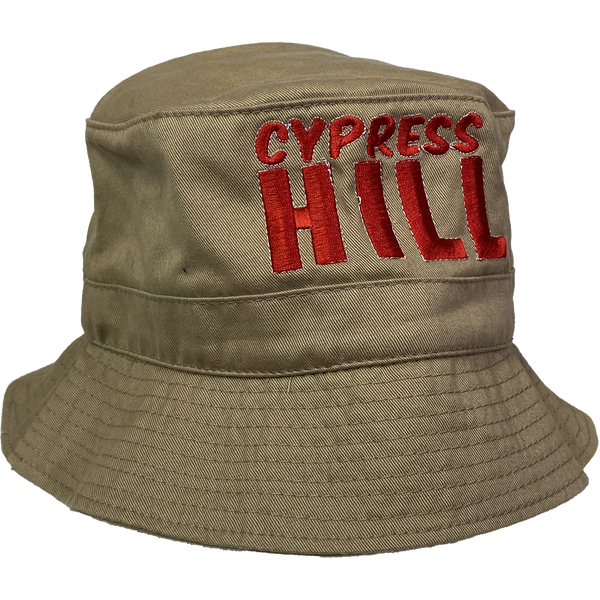 Cypress Hill "Classic Stack Red" Bucket Hat In Tan