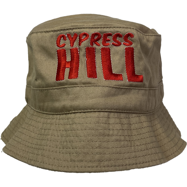 cypress hill "Classic Stack Red" Bucket Hat in Tan