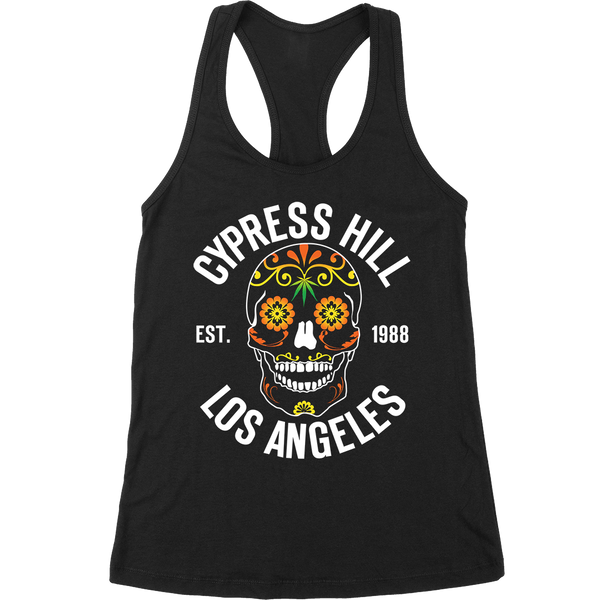cypress hill Cypress Hill "Day of the Dead" Women's Racerback Tank Top