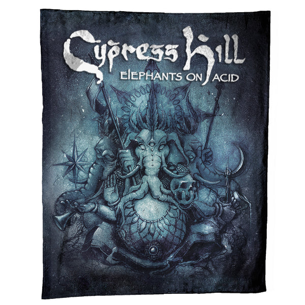 cypress hill Elephants on Acid Plush Blanket