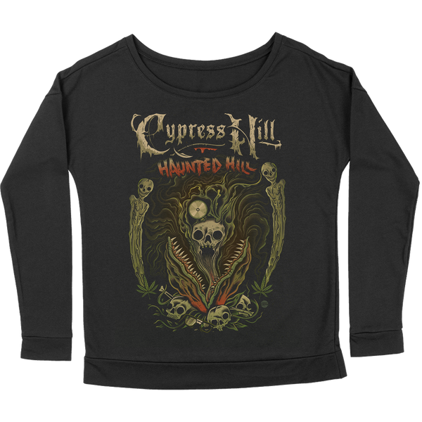 cypress hill Cypress Hill "Haunted Hill 2022" Women's Long Sleeve Scoop Neck T-Shirt
