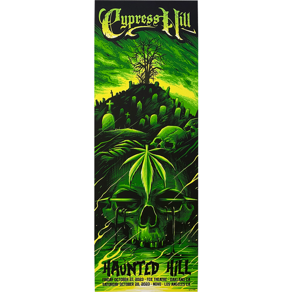 cypress hill Cypress Hill "Haunted Hill 2023" Limited Edition Maxxer Poster