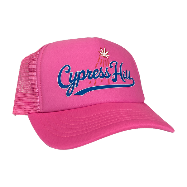 Cypress Hill Cypress Hill "LA Blue" Trucker Hat In Pink