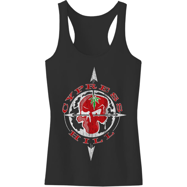 cypress hill Cypress Hill "OG Skull & Compass" Women's Racerback Tank