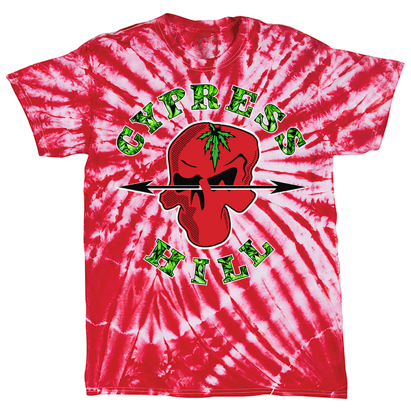 cypress hill Cypress Hill "Phuncky Shit" Red Tie-Dye T-Shirt