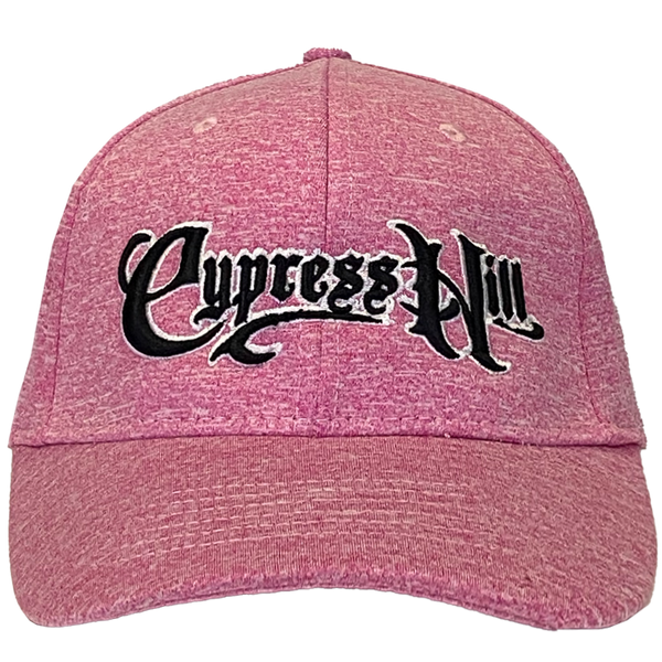 cypress hill Cypress Hill "Script Logo" Pink Baseball Hat