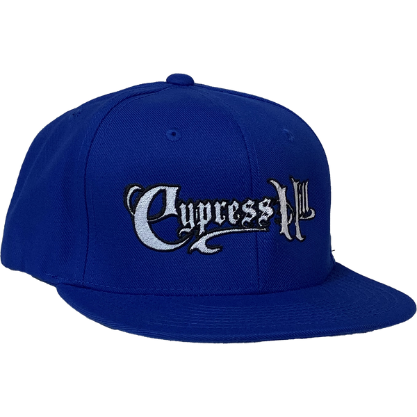cypress hill Cypress Hill "Script Logo" Snapback Hat in Blue