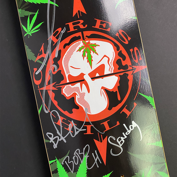 Cypress Hill Cypress Hill "Skull N Compass" AUTOGRAPHED Limited Edition Skate Deck