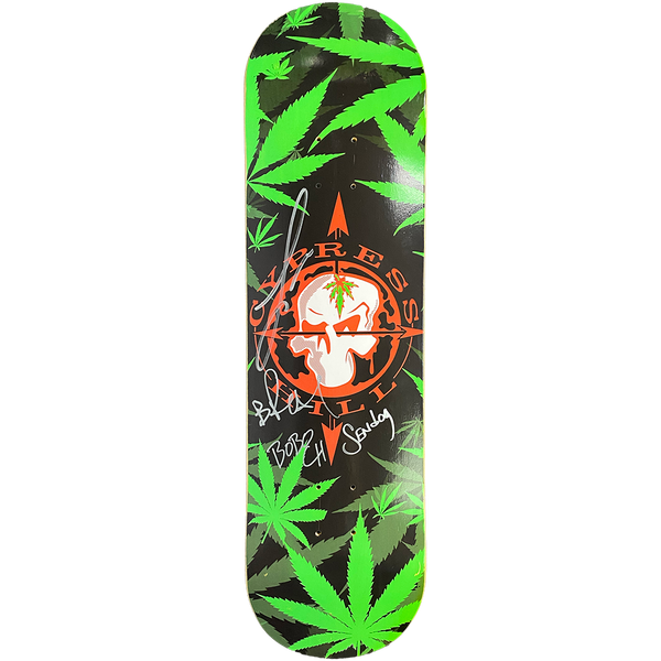 cypress hill Cypress Hill "Skull N Compass" AUTOGRAPHED Limited Edition Skate Deck