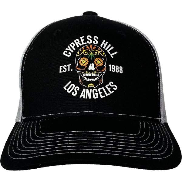 Cypress Hill "Day Of The Dead" Curved Bill Baseball Hat In Black