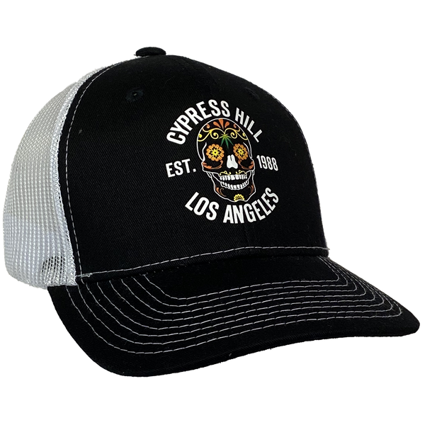 cypress hill "Day Of The Dead" Curved Bill Baseball Hat in Black