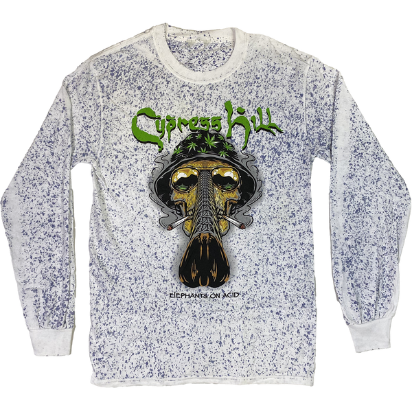 cypress hill "Fear and Loathing" Long Sleeve T-Shirt In Splatter Dye