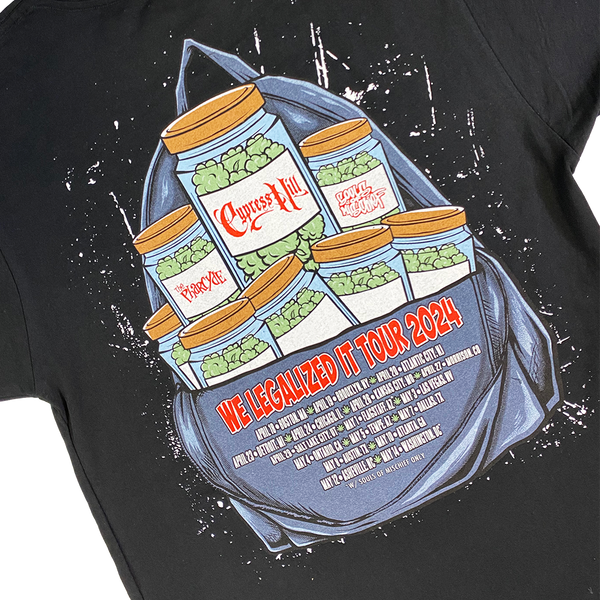 Cypress Hill "We Legalized It Tour 2024" Illustrated Event T-Shirt