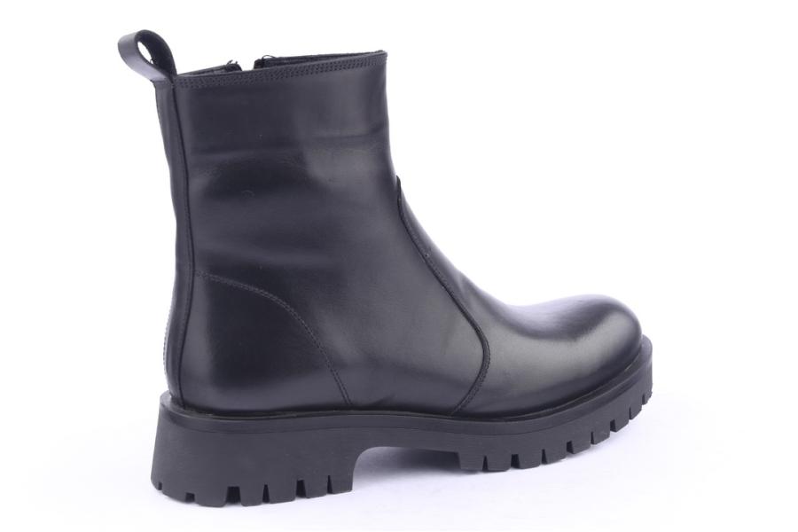 D.moro Shoes Men Leather Ankle Boots For Winter: M001 Black (Wholesale)